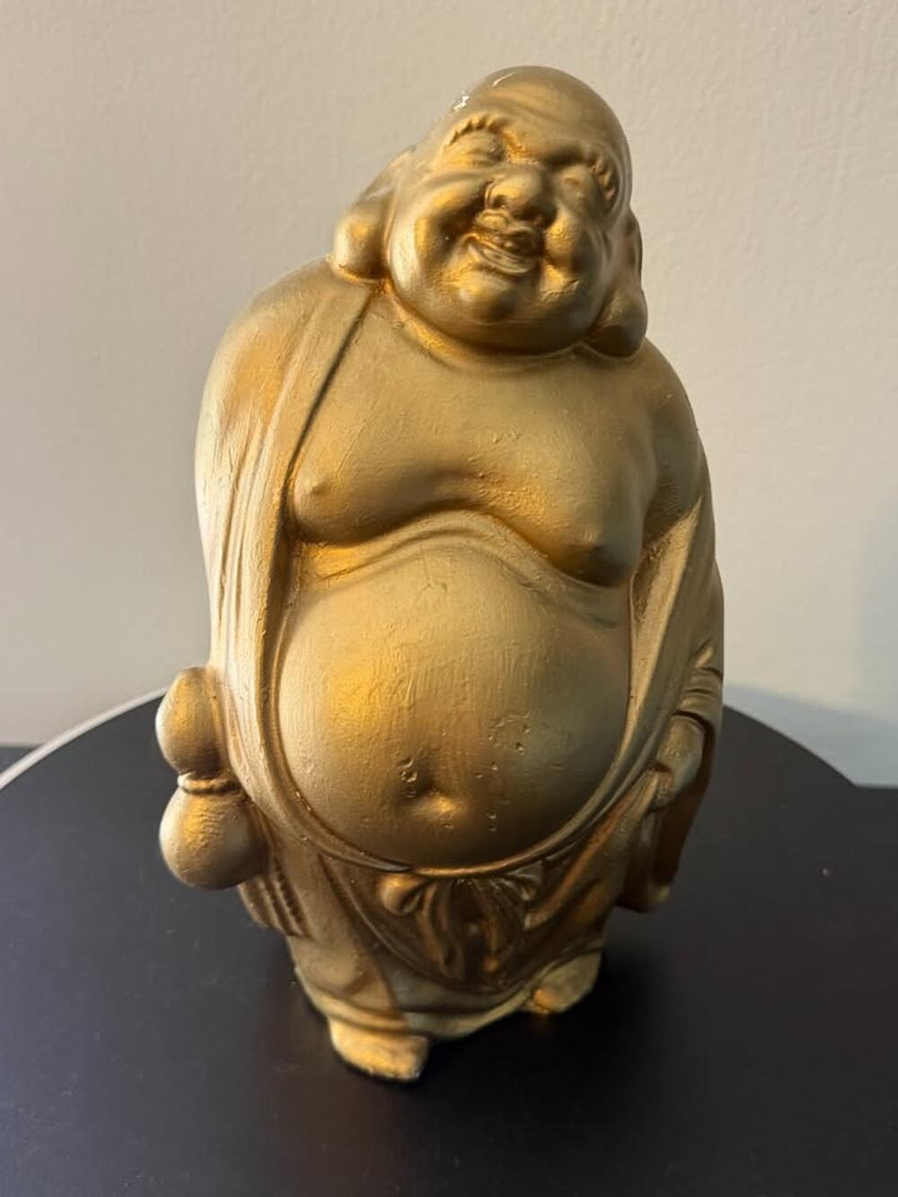 Vintage 1971 Gold Plaster Buddah Statue